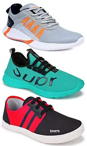Axter Multicolor Men's Casual Sports Running Shoes 6 UK (Set of 3 Pair) (3)-9215-9310-5011