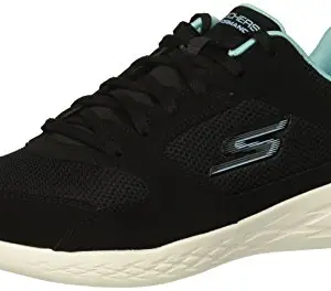 Skechers womens GO RUN 600-RESET BLACK/TURQUOISE Running Shoes -4 UK (7 US) (15085)