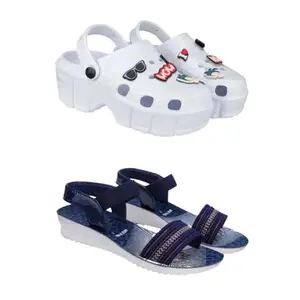 SPORTER Extra Soft Classic Casual wear with Ultra Soft Flexibility Technology Heels for Women's/Girl's(2013+1930) Multicolor