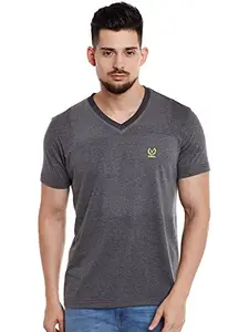 Mack JONNEY Men Regular Fit Tshirts Grey Small Pack of 1-VEE-ANTHRA01-S