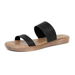 Soles Black Fashion Sandals - 8 UK (41 EU) (200414C41)
