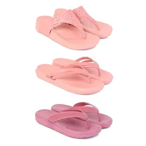 Trendy Open-Toe Sandals for Women – Soft Padded Footbed, Summer Wear | (COMBO-3)-1986-1975-1980-7-EURO-38