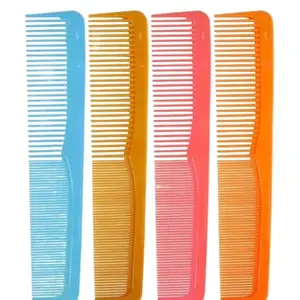 Professional Hair Styling Combs, Wide-Tooth, Multi-Color Pack of 4