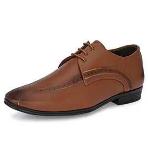Centrino Formal Shoe for Men | Lace-Up Derby for Business & Casual Wear | Stylish Design with Comfortable Fit Craftsmanship for All-Day Support 2822-3_Tan_9