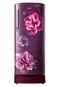 Samsung 192 L 3 Star Inverter Direct Cool Single Door Refrigerator (RR20A182YCR/HL, Camellia Purple, Base stand drawer, 2022 Model)