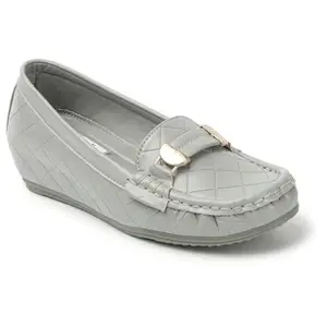 ELLE Loafer Shoes, Colour-Grey Size-UK 7
