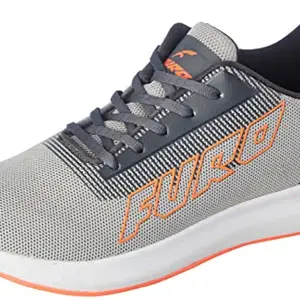 FURO Lt.Grey/Orange Low Ankle Running Sports Shoes for Men (O-5031 058, 06)