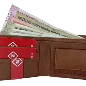 NEXA FASHION Brown Leather Wallet