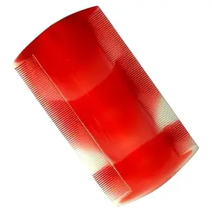 MICLAC Compact and Reusable Plastic Lice & Nits Comb, Small Size Multicolor Design for Easy Egg Removal and Hair Maintenance, Pack of 1