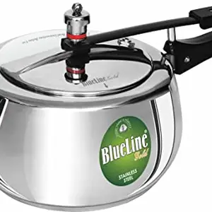 LINE GOLD Stainless Steel Induction Compatible Handi Inner Lid Pressure Cooker, (5 Litre)