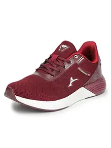 ABROS Men's Morris ASSG1003 Sports Shoes- Maroon/White- 9UK