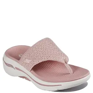 Skechers Womens GO WALK ARCH FIT - WEEKENDER Mauve Slippers (140221-MVE_7)