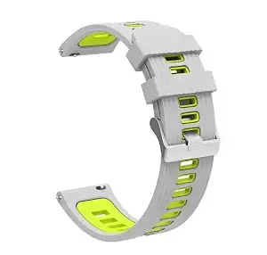 Colorcase Smart Watch Strap 20mm Compatible with Timewear 305wdtg Analog Smart Watch - Dual Tone Silicon Band