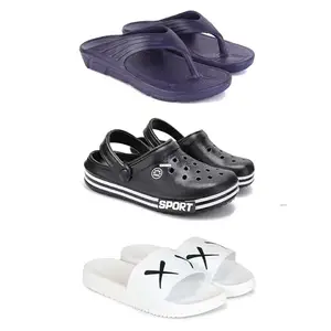 DRACKFOOT Men's Sandals | Lightweight Wear| Stylish & Easy to Wear For Men'S GRT-SAN-(3-COMBO)-3153-3014-3029-7