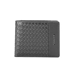 POLICE Men's Leather Bifold Coin Wallet - Black