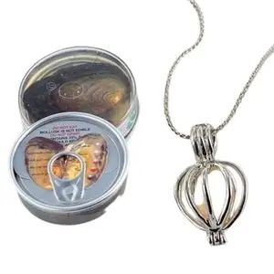 Love Wish Pearl Oyster Set - Cultured Freshwater Pearl - Open & Make Your Own Necklace/Earrings - Unique Gift for Anniversary, Birthday, Valentine's Day