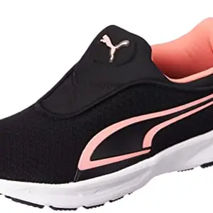 Puma Womens Swilla WN's Slip ON WN's Black-Carnation Pink-White Running Shoe - 4UK (37830601)