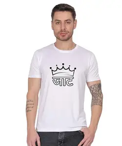 Men's Cotton Printed T-Shirt - Classic Round Neck, Soft & Skin-Friendly