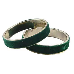 Vidhya Kangan Latest Traditional Green Plain Brass Bangle -(banx1362) Size-2.12 For Women and Girls