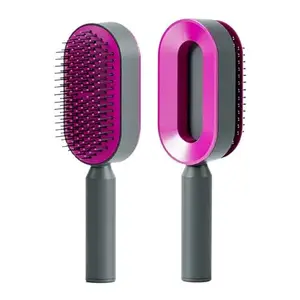 PAVITYAKSH CUSHION COMB Self Cleaning Hair Brush, Detangling Brush & Scalp Massager, 3D Air Cushion Massager Hairdressing Brush