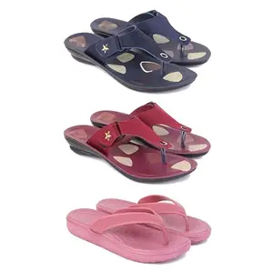 Women's Comfortable Sandal,Casual Lightweight Sandal for Everyday Wear | D_(COMBO-3)-1973-1974-1980-8-EURO-39