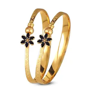 VFJ VIGHNAHARTA FASHION JEWELLERY Jewellery Traditional adjustable Bangles for Women and Girls [VFJ1051BG2PCS]