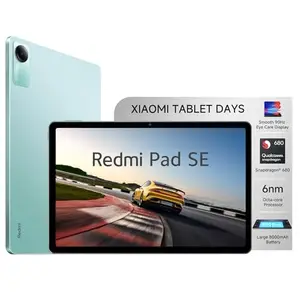 Redmi Pad SE| All Day Battery | Qualcomm Snapdragon 680| 90Hz Refresh Rate| 4GB, 128GB Tablet| FHD+ Display (11-inch/27.94 cm)| Dolby Atmos| Quad Speakers| Wi-Fi| Green