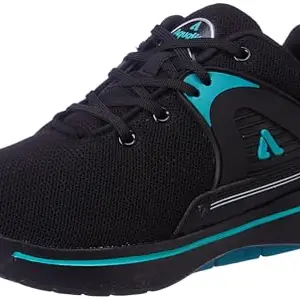 Aqualite Men Stair Shoes, Black/S.Green, 7 UK/India