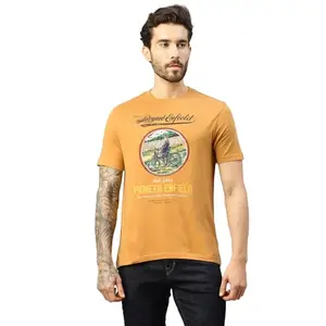 Royal Enfield Men's Classic Fit T-Shirt (TSS240027OLIVE_Olive 2XL)