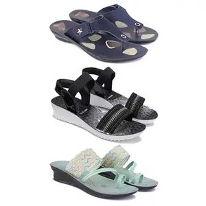 Women's Comfortable Sandal,Casual Lightweight Sandal for Everyday Wear | BTS-(3-COMBO)-1973-1931-1954-6