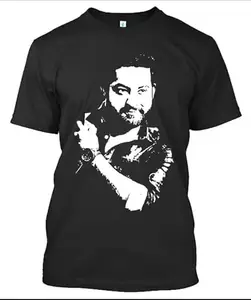 LAMBU FASHION Pan India Superstar NTR Tshirt (in, Alpha, 2XL, Black)