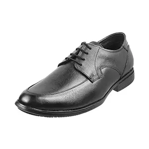 Mochi Men's Black Formal Stitch Detail Textured Stylish Lace Up Shoes UK/6 EU/40 (19-6612)