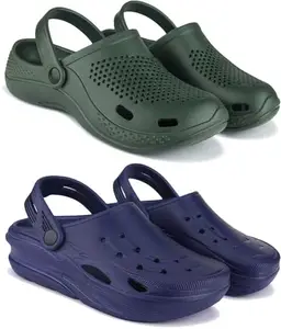 BERSACHE Extra Soft Classic Casual Flip Flops for Men with Regular wear | Ultra Soft & Flexibility Technology | Z-Combo(Flip)-6068-6062 Multicolor