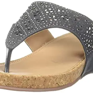 Bata womens Browne Thong Grey Slipper - 3 UK (6712588)