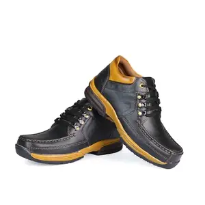 Men s Black Presents Genuine Leather Stylish Lace-up Casual Shoe (8)