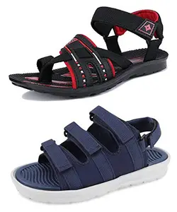 Camfoot-Multicolor Exclusive Range of Casual Sandal for Men (Combo-(2)-8005-9234)