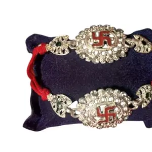 GOPALA PREMIUM COMBO SILVER RAKHI