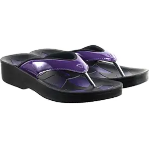 Aerosoft Women's Violet Flip-Flops - 36 EU (897)