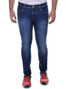 Ben Martin Men's Slim Fit Stretchable 32 Size Dark Blue Cotton Denim Jeans Pant for Men, JJ3-14