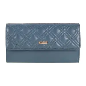Mochi Women Blue Bifold Wallet (95-20)