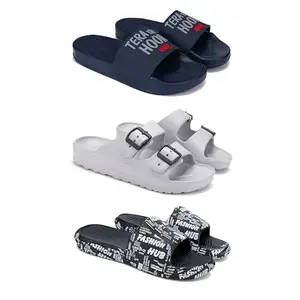 Men's Sandals | Lightweight Wear| Stylish & Easy to Wear For Men's GRP-SAN-(3-COMBO)-1588-3114-3103-9