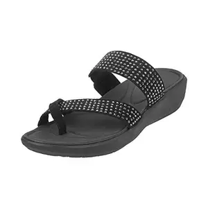 Metro Women Black Synthetic Sandals 4-UK (37 EU) (32-250)