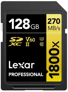Lexar Profes 1800x SDXC UHS-II U3 V60, 128GB