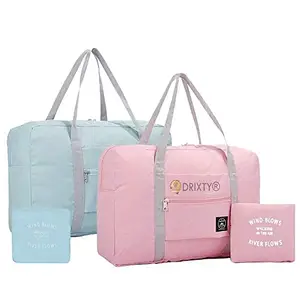 AYZIN Women's Leather Lightweight Foldable Waterproof Shoulder Handbag Carry on Clothes Storage Storage Travel Duffle Bag (Multicolor)