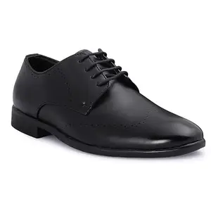 Longwalk Men's Formal Whole Cut Lace-up Shoes Black