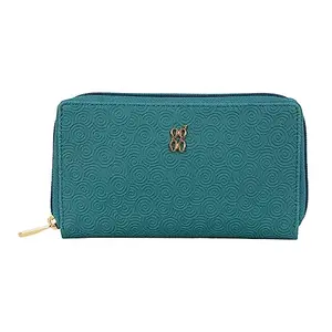 Baggit Women Green Wallet Medium Size | Ladies Stylish Purse Bag | Credit Card Money Holder