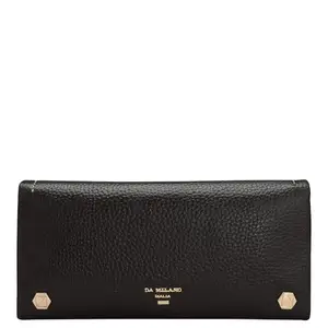 Da Milano Flap Leather Wallet for Women - Brown