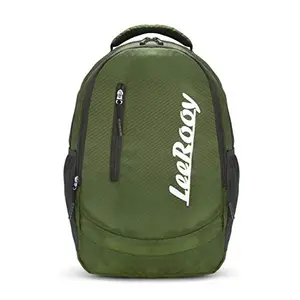 LeeRooy 15.6-Inch BG15Green 28 Ltrs School Bag/Laptop Backpack/Casual Backpack/Durable Bag/Office Bag/College Bag-01