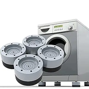 chiransi Washing Machine Stand Anti Vibration Pads Washer Foot Pads Dryer Heightening Pads Stabilizer Support Stand for Home (New Washing Machine Pad)