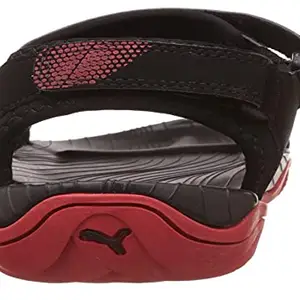 Puma Men's K9 Dp Black-High Risk Red Outdoor Sandals-6 UK (39 EU) (7 US) (18936901)